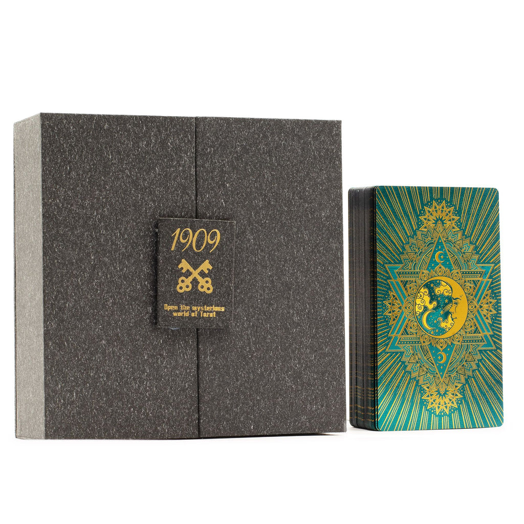 Gold & Turqoice Foil Tarot Card -  Gift Set