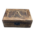 Medium Wooden Keepsake Box 15x10x6cm -  Buddha